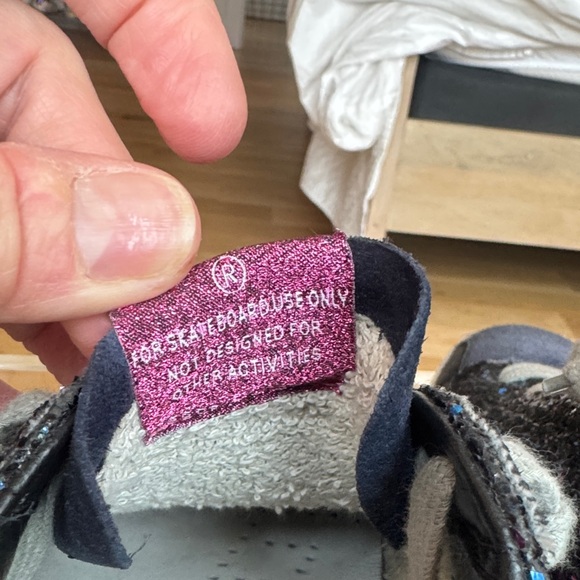 Golden Goose Navy Glitter Sneakers with Yellow Star and pink tag Superstar 38 - Picture 6 of 6